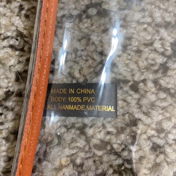 🧡NWOT Kate Landry clear game day wristlet🧡 10 x 7 in. - Picture 5 of 10